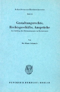 Gestaltungsrechte, Rechtsgeschäfte, Ansprüche Gestaltungsrechte, Rechtsgeschäfte, Ansprüche