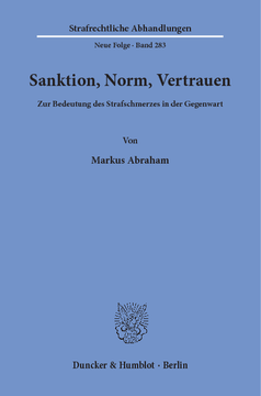 Sanktion, Norm, Vertrauen Sanktion, Norm, Vertrauen