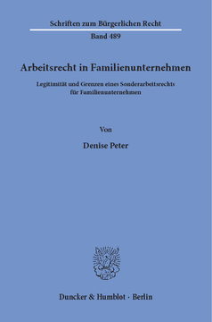 Arbeitsrecht in Familienunternehmen Arbeitsrecht in Familienunternehmen