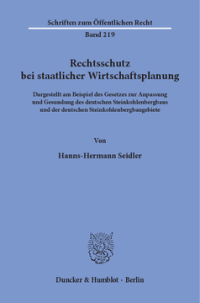 Rechtsschutz bei staatlicher Wirtschaftsplanung