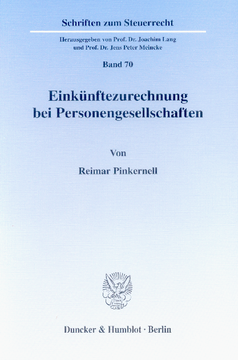 Einkünftezurechnung bei Personengesellschaften Einkünftezurechnung bei Personengesellschaften