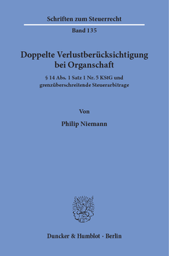 Doppelte Verlustberücksichtigung bei Organschaft Doppelte Verlustberücksichtigung bei Organschaft