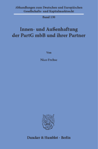 Innen- und Außenhaftung der PartG mbB und ihrer Partner