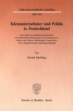Kleinunternehmer und Politik in Deutschland Kleinunternehmer und Politik in Deutschland