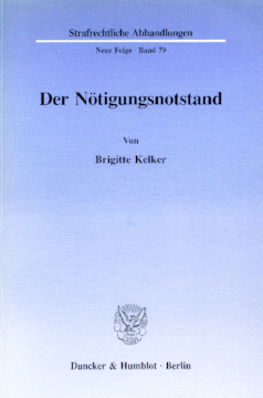 Der Nötigungsnotstand Der Nötigungsnotstand