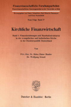 Kirchliche Finanzwirtschaft Kirchliche Finanzwirtschaft