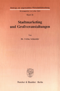 Stadtmarketing und Großveranstaltungen Stadtmarketing und Großveranstaltungen