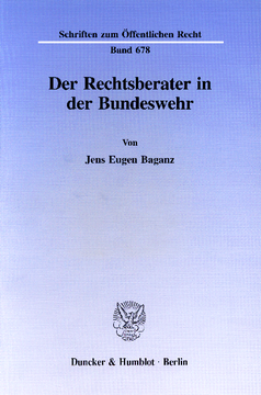 Der Rechtsberater in der Bundeswehr Der Rechtsberater in der Bundeswehr