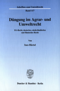 Düngung im Agrar- und Umweltrecht