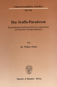 Das Sraffa-Paradoxon Das Sraffa-Paradoxon