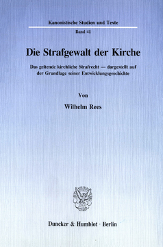 Die Strafgewalt der Kirche Die Strafgewalt der Kirche