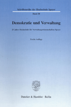 Demokratie und Verwaltung Demokratie und Verwaltung
