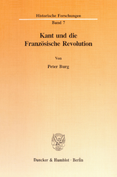 Kant und die Französische Revolution Kant und die Französische Revolution