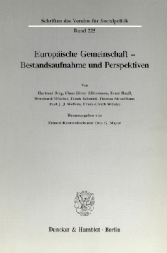 Europäische Gemeinschaft - Bestandsaufnahme und Perspektiven Europäische Gemeinschaft - Bestandsaufnahme und Perspektiven