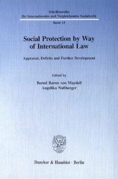 Social Protection by Way of International Law Social Protection by Way of International Law