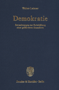Demokratie. Betrachtungen zur Entwicklung einer gefährdeten Staatsform. (Der Band enthält die folgenden vier, bereits veröffentlichten Bücher: Demokratie. Selbstzerstörung einer Staatsform? (1979); Demokratie. Betrachtungen zur Entwicklung einer gefährdeten Staatsform. (Der Band enthält die folgenden vier, bereits veröffentlichten Bücher: Demokratie. Selbstzerstörung einer Staatsform? (1979);