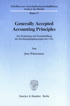 Generally Accepted Accounting Principles Generally Accepted Accounting Principles
