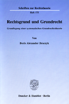 Rechtsgrund und Grundrecht Rechtsgrund und Grundrecht