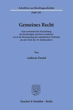 Gemeines Recht Gemeines Recht