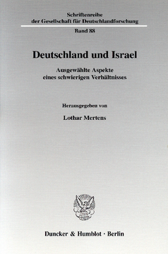 Deutschland und Israel Deutschland und Israel