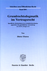 Grundrechtsdogmatik im Vertragsrecht