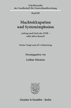 Machtokkupation und Systemimplosion Machtokkupation und Systemimplosion