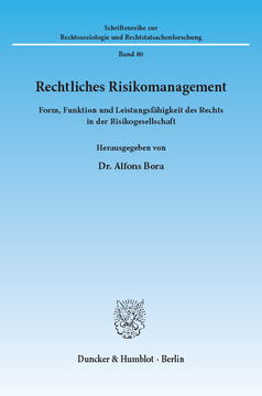 Rechtliches Risikomanagement Rechtliches Risikomanagement