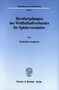 Berufsregelungen des Weltfußballverbandes für Spielervermittler Berufsregelungen des Weltfußballverbandes für Spielervermittler