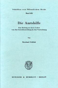 Die Amtshilfe Die Amtshilfe