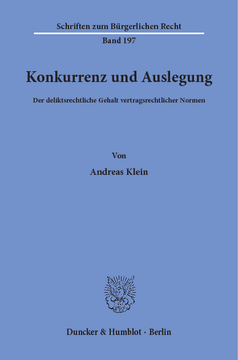 Konkurrenz und Auslegung Konkurrenz und Auslegung