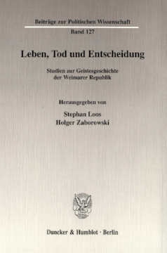 Leben, Tod und Entscheidung Leben, Tod und Entscheidung