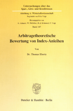 Arbitragetheoretische Bewertung von Index-Anleihen Arbitragetheoretische Bewertung von Index-Anleihen