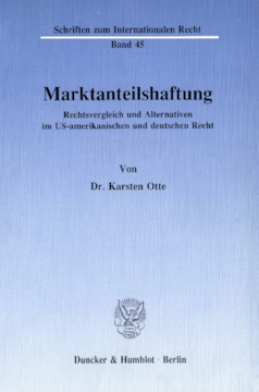 Marktanteilshaftung Marktanteilshaftung