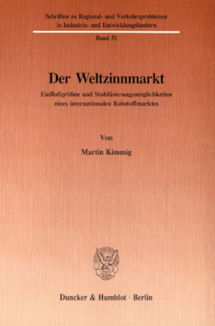 Der Weltzinnmarkt Der Weltzinnmarkt