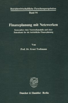 Finanzplanung mit Netzwerken Finanzplanung mit Netzwerken