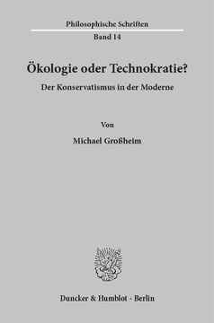 Ökologie oder Technokratie? Ökologie oder Technokratie?