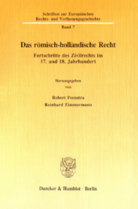 Das römisch-holländische Recht
