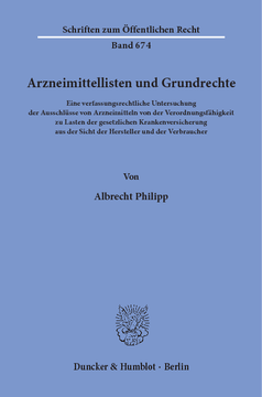 Arzneimittellisten und Grundrechte Arzneimittellisten und Grundrechte
