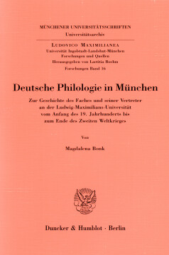 Deutsche Philologie in München Deutsche Philologie in München