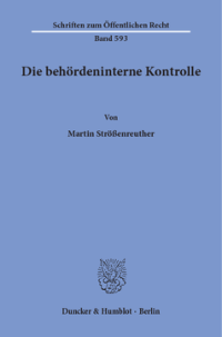 Die behördeninterne Kontrolle