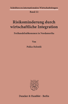 Risikominderung durch wirtschaftliche Integration Risikominderung durch wirtschaftliche Integration