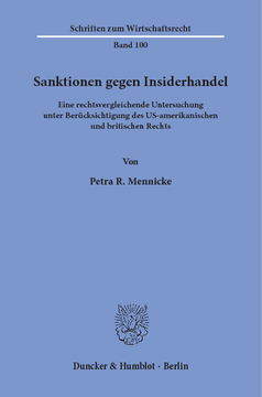 Sanktionen gegen Insiderhandel Sanktionen gegen Insiderhandel