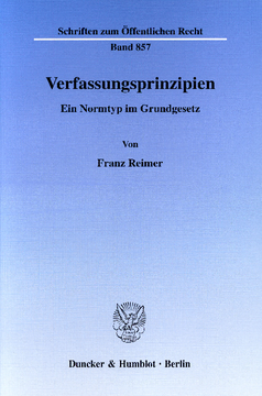 Verfassungsprinzipien Verfassungsprinzipien