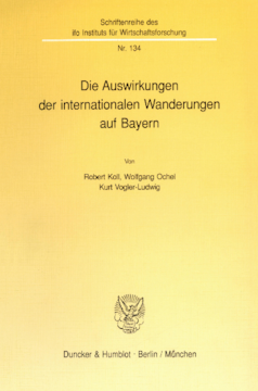 Die Auswirkungen der internationalen Wanderungen auf Bayern Die Auswirkungen der internationalen Wanderungen auf Bayern