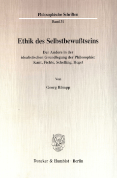 Ethik des Selbstbewußtseins Ethik des Selbstbewußtseins
