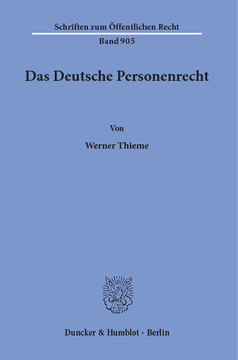 Das Deutsche Personenrecht Das Deutsche Personenrecht