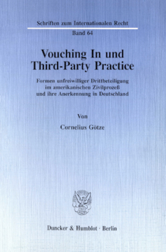 Vouching In und Third-Party Practice Vouching In und Third-Party Practice