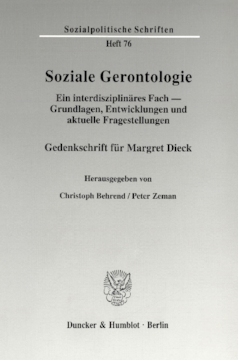 Soziale Gerontologie Soziale Gerontologie