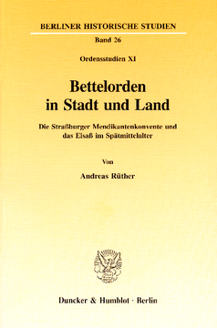 Bettelorden in Stadt und Land Bettelorden in Stadt und Land
