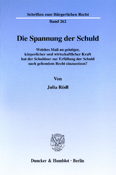 Die Spannung der Schuld Die Spannung der Schuld